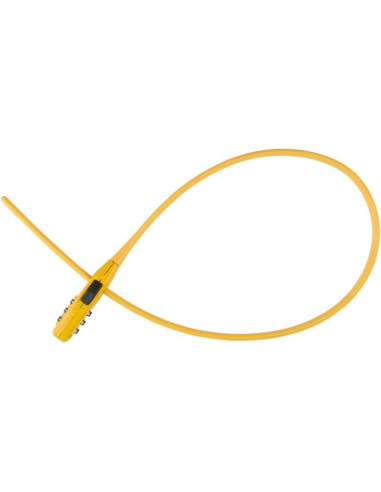 Zapięcie rowerowe pasek na szyfr żółty dunlop