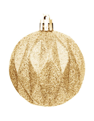 Bombka dekoracyjna plastikowa 6cm set 35 szt złota