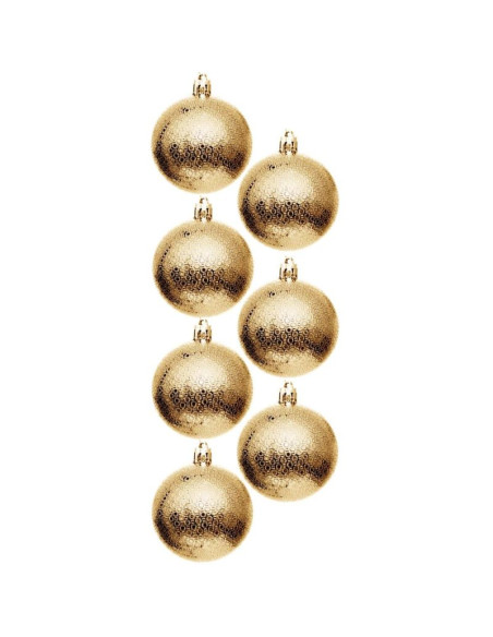 Bombka dekoracyjna plastikowa 6cm set 35 szt złota