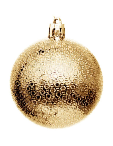 Bombka dekoracyjna plastikowa 6cm set 35 szt złota