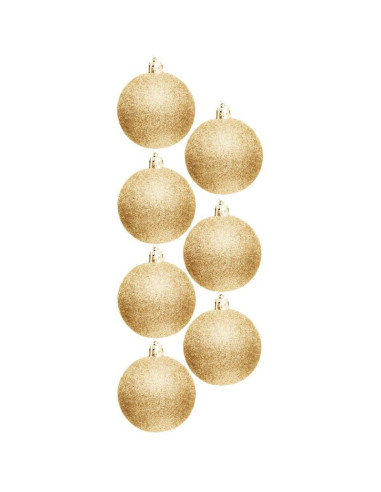 Bombka dekoracyjna plastikowa 6cm set 35 szt złota