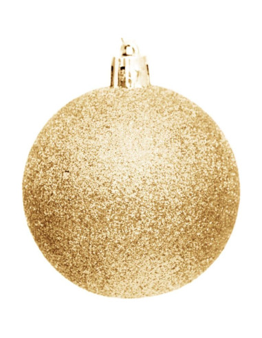 Bombka dekoracyjna plastikowa 6cm set 35 szt złota