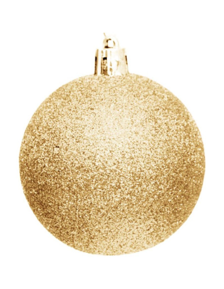 Bombka dekoracyjna plastikowa 6cm set 35 szt złota