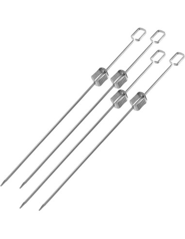Szpikulec do szaszłyków 4szt dł. 40,5cm stal nierdzewna