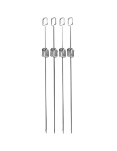 Szpikulec do szaszłyków 4szt dł. 40,5cm stal nierdzewna