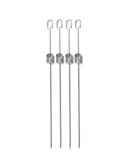 Szpikulec do szaszłyków 4szt dł. 40,5cm stal nierdzewna