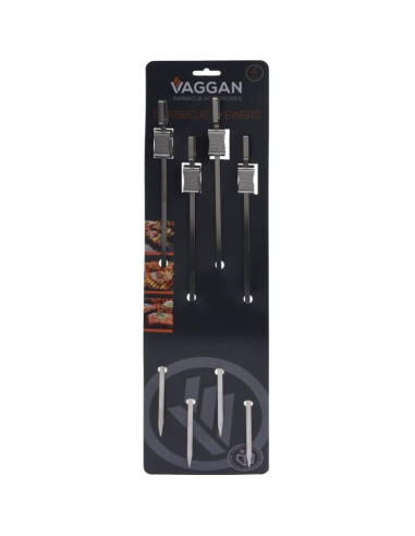 Szpikulec do szaszłyków 4szt dł. 40,5cm stal nierdzewna