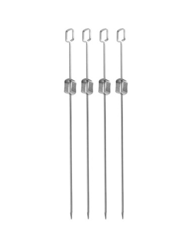 Szpikulec do szaszłyków 4szt dł. 40,5cm stal nierdzewna