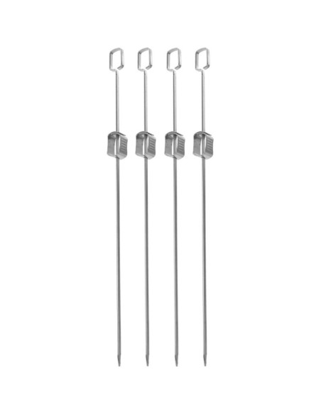 Szpikulec do szaszłyków 4szt dł. 40,5cm stal nierdzewna