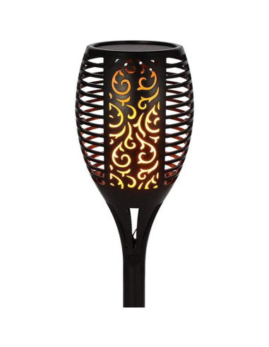 Pochodnia solarna tańczące płomyki 12x12x78cm 36 led xxxl