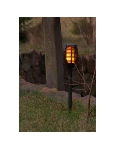 Pochodnia solarna tańczące płomyki 12x12x78cm 36 led xxxl