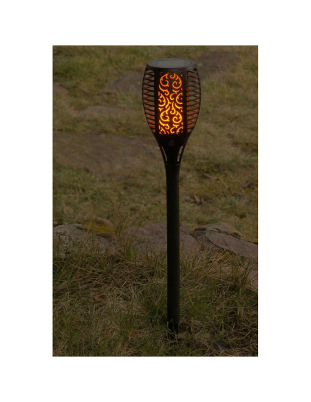 Pochodnia solarna tańczące płomyki 12x12x78cm 36 led xxxl