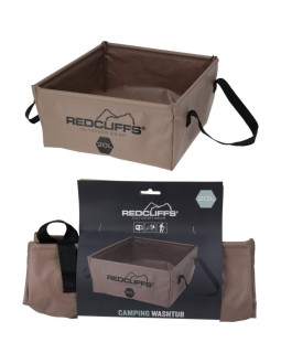 Miska turystyczna składana pojemnik na wodę kwadratowy 20l redcliffs brązowa