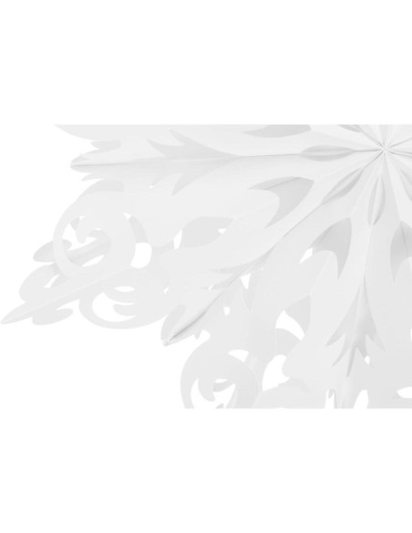 Dekoracja papierowa płatek śniegu śr.64 cm biały