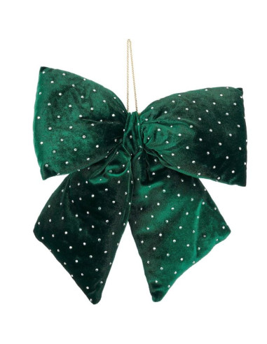 Kokarda dekoracyjna zielona 30x34cm mica