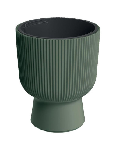 Doniczka do kwiatów milly na nodze śr 24cm zielona pina