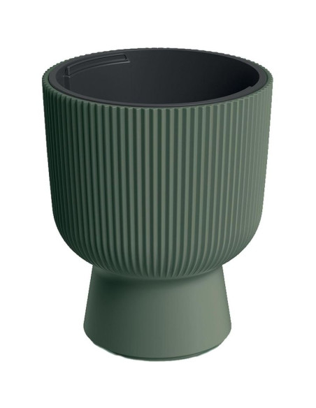 Doniczka do kwiatów milly na nodze śr 24cm zielona pina