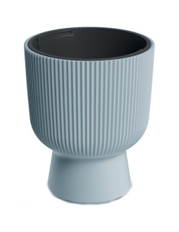 Doniczka do kwiatów milly na nodze śr 24cm jasny szary 2