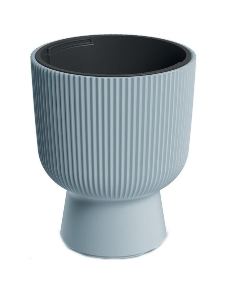 Doniczka do kwiatów milly na nodze śr 24cm jasny szary