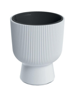 Doniczka do kwiatów milly na nodze śr 24cm biały 2