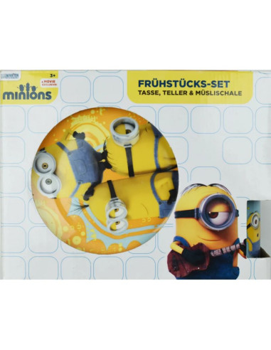 Illumination entertainment minions breakfast set 13-15230-15-07 wielokolorowe one size
