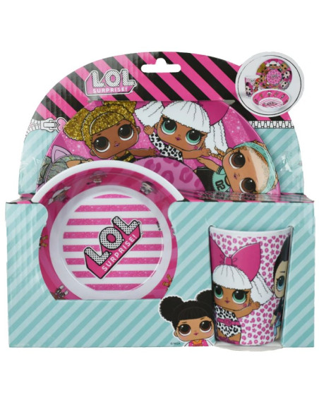 Mga entertainment l.o.l. surprise breakfast set 17-15231-19-06 różowe one size
