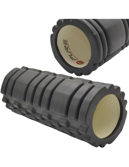Wałek roller do ćwiczeń 33x15cm czarny pure 2 improve