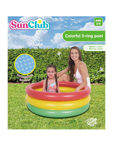 Basen dziecięcy 3- pierścieniowy 86x25cm 51350