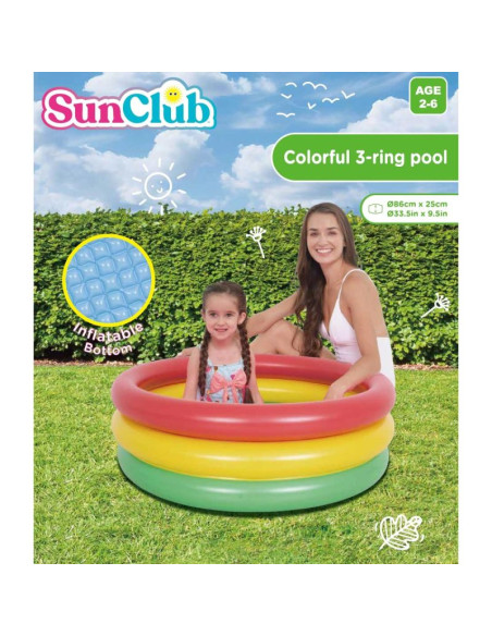 Basen dziecięcy 3- pierścieniowy 86x25cm 51350