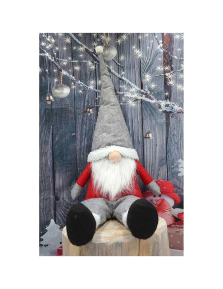 Mikołaj dekoracyjny lazy santa 45+20cm