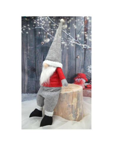 Mikołaj dekoracyjny lazy santa 45+20cm