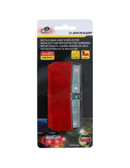 Tylne światło rowerowe 3 led smd dunlop zasilanie dynamo