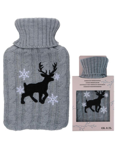 Termofor gumowy w pokrowcu alpina 0,7l renifer