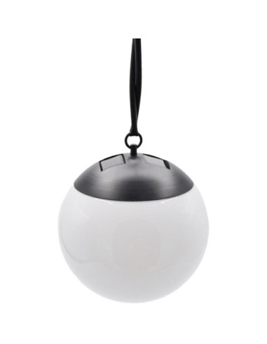 Lampa solarna plastikowa kula wisząca 20cm