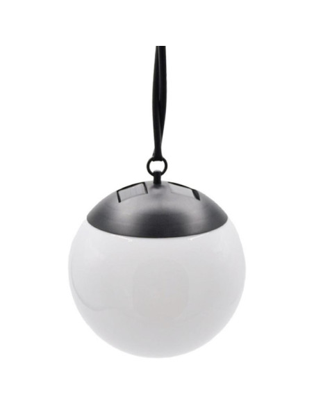 Lampa solarna plastikowa kula wisząca 20cm