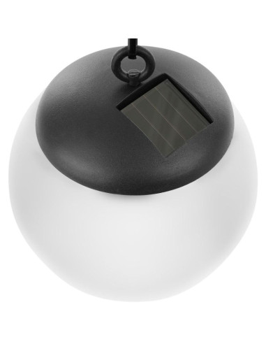 Lampa solarna plastikowa kula wisząca 20cm