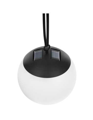 Lampa solarna plastikowa kula wisząca 20cm