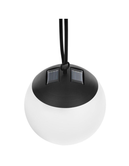 Lampa solarna plastikowa kula wisząca 20cm