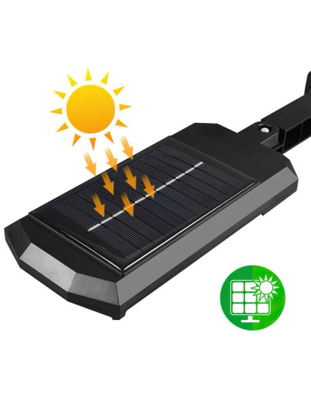 Lampa uliczna latarnia  solarna 43led + pilot czujnik ruchu i zmierzchu