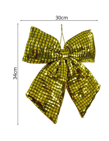 Kokarda dekoracyjna złota 30x34cm mica