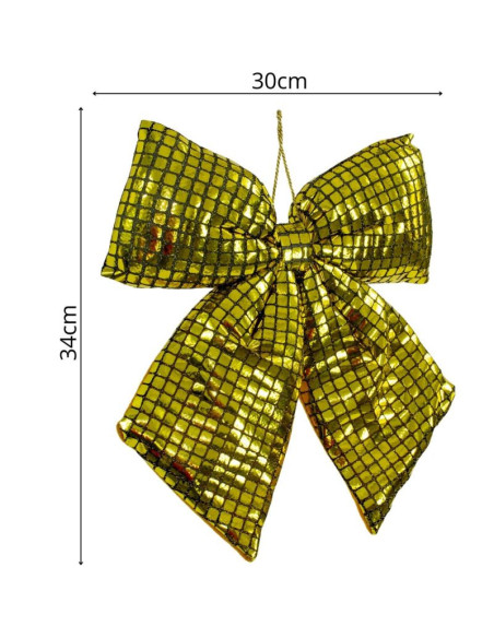 Kokarda dekoracyjna złota 30x34cm mica