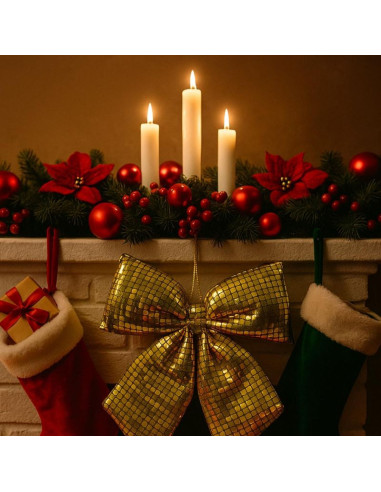 Kokarda dekoracyjna złota 30x34cm mica