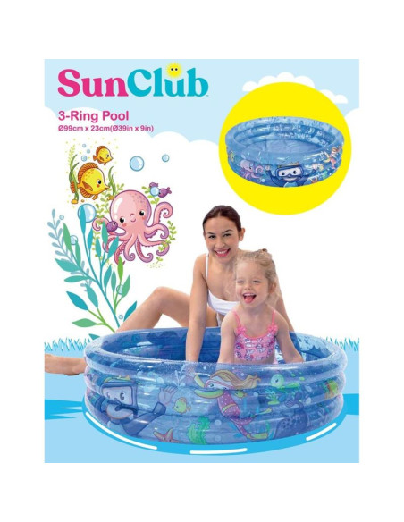 Basen dziecięcy 3- pierścieniowy ocean 99x23cm 51031