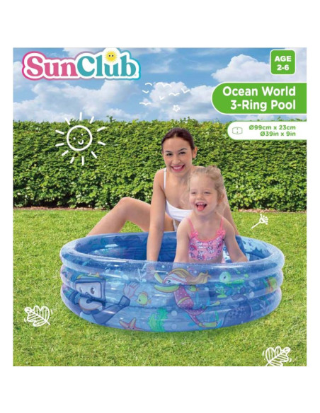 Basen dziecięcy 3- pierścieniowy ocean 99x23cm 51031