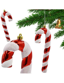 Bombka formówka plastikowa bezpieczna cukrowe laski 2szt mica