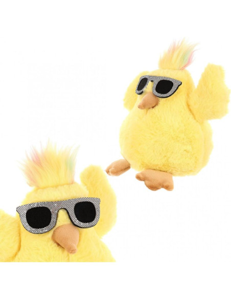 Kurczak w okularach 19cm dekoracja wiosenna
