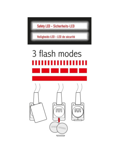 Smycz z paskiem led dł 120cm czerwony