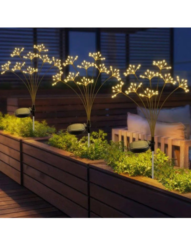 Lampa solarna dmuchawiec drzewko fajerwerki 72cm 60 led