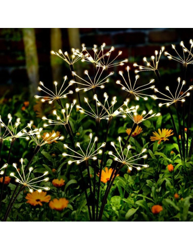 Lampa solarna dmuchawiec drzewko fajerwerki 72cm 60 led