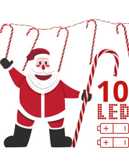 Lampki girlanda 10 led lizaki laski choinkowe ciepły biały luca